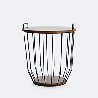 Storage Table - Wood Look Top - Small