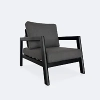 Switch Club Chair - Black Frame / Dotbella Thunder Grey Cushion
