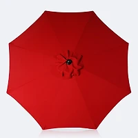 10' Auto Tilt Umbrella - DotBella Classic Red