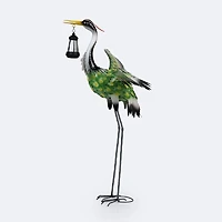 Green Crane with Solar Lights
