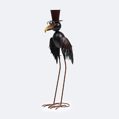 Decorative Metal Crow