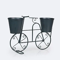 Decorative Metal Bike Planter - Blue