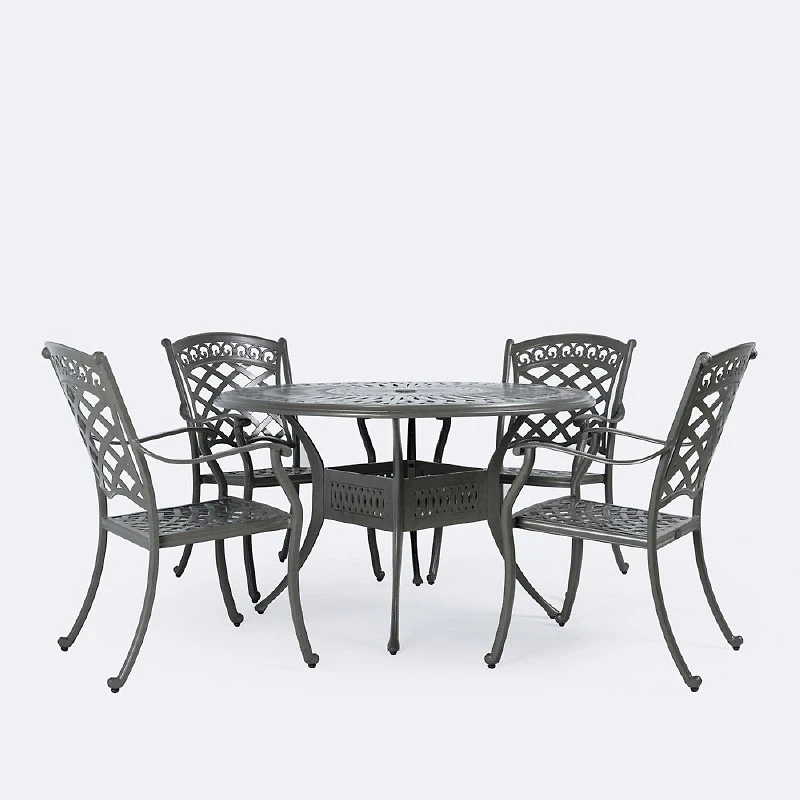 Blanca Dining Set - 4 Seats - Shade Grey