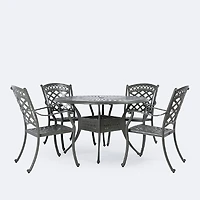 Blanca Dining Set - 4 Seats - Shade Grey