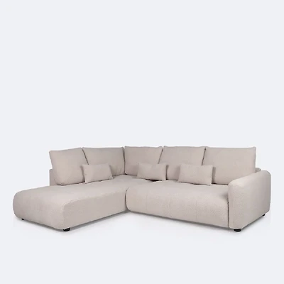 Estelle Left Hand Facing Sectional  - Bone