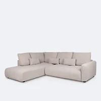 Estelle Left Hand Facing Sectional  - Bone