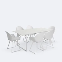 Ghost Dining Set - 6 Seats - White
