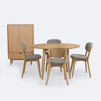 Dining Set- Table, 4 Chairs & Cabinet