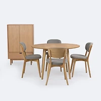 Dining Set- Table, 4 Chairs & Cabinet