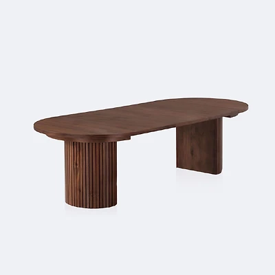 Transformer Table - Round - Royal Walnut - Seats up to 10