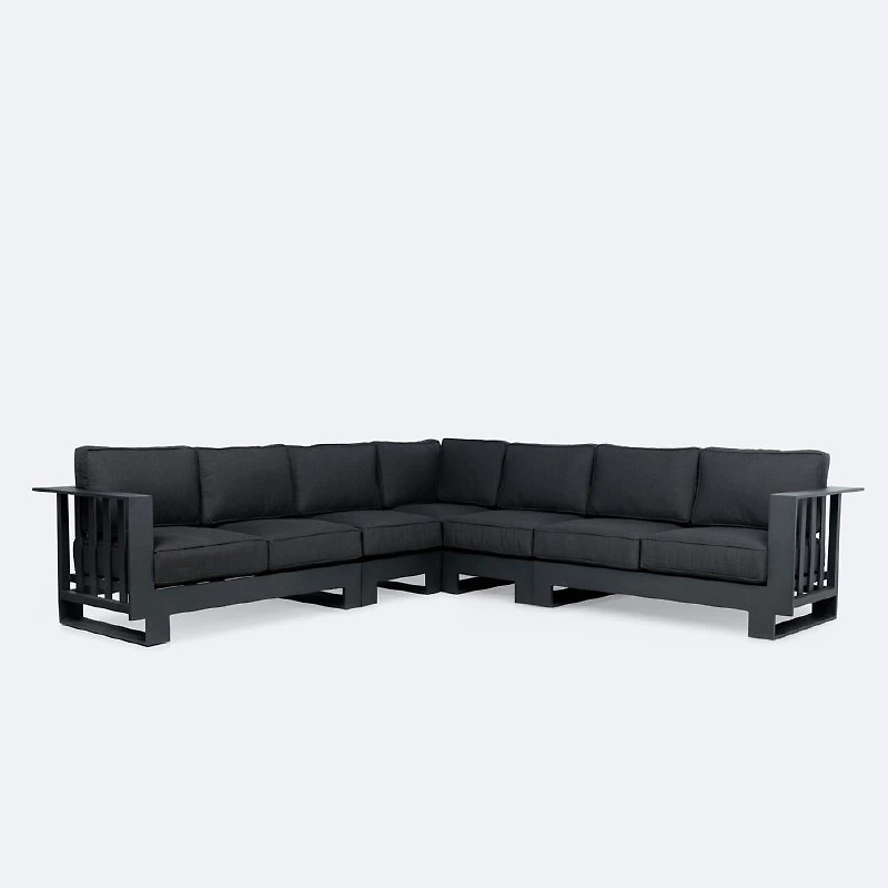 Renfrew Sectional Set - Black Frame