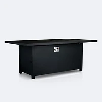 Shoreline 48"x86" Firepit Dining Table