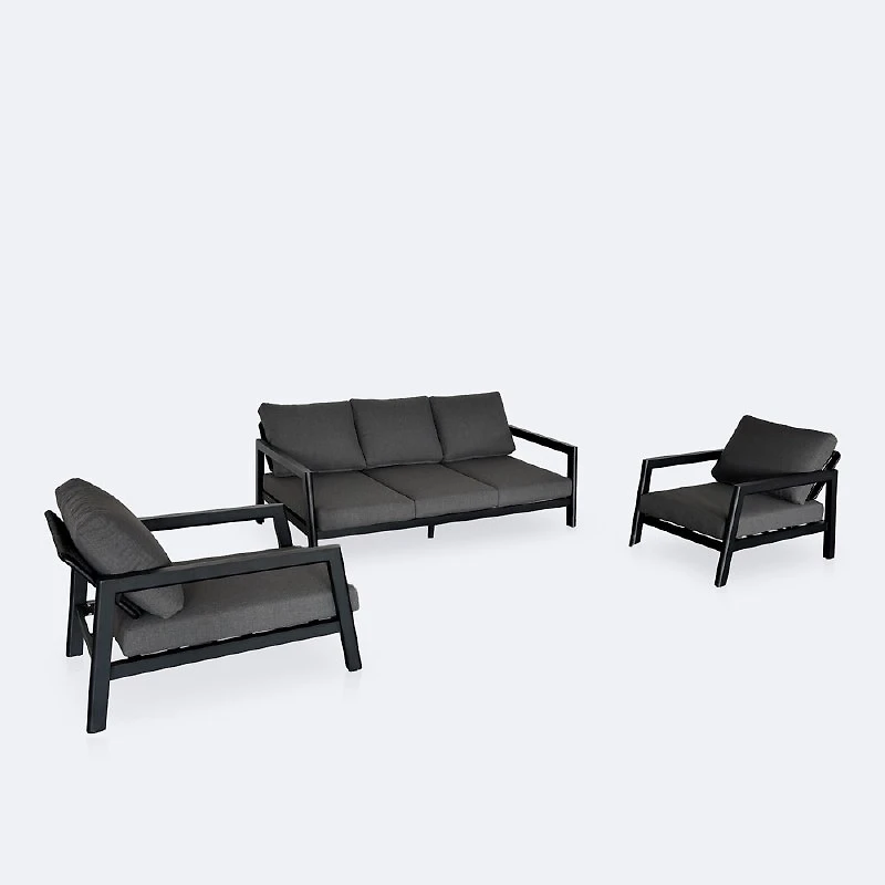 Switch Conversation Set -Black Frame / Dotbella Thunder Grey Cushion