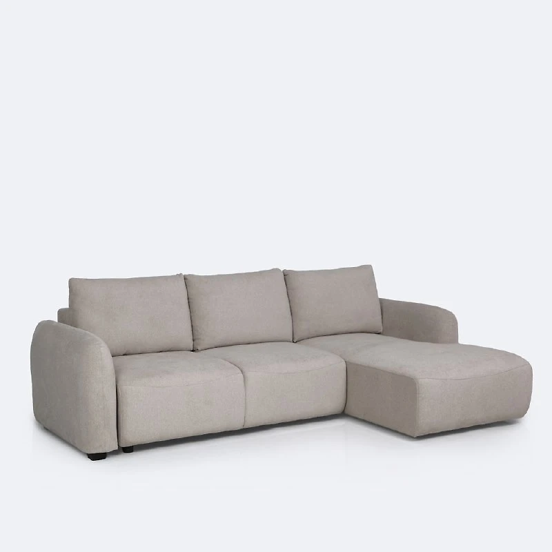 Vivo Right- Hand Facing Sectional Media Sleeper - Savy Beige