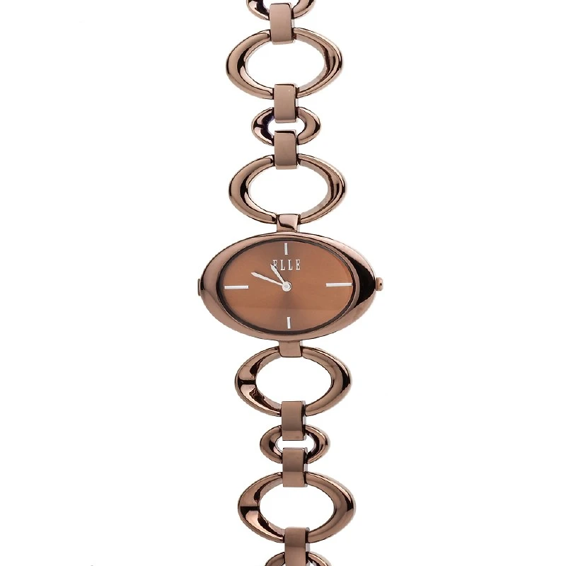STAINLESS ELLE EASY BROWN DIAL