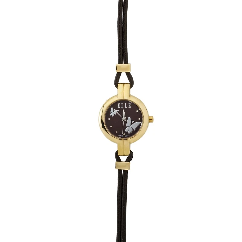 ELLE BUTTERFLY BROWN DIAL