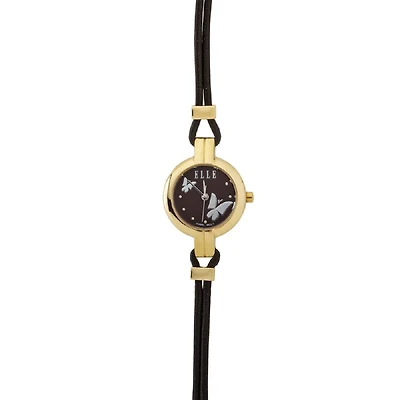 ELLE BUTTERFLY BROWN DIAL