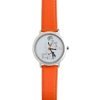 ELLE WH DIAL ORANGE STR WATCH