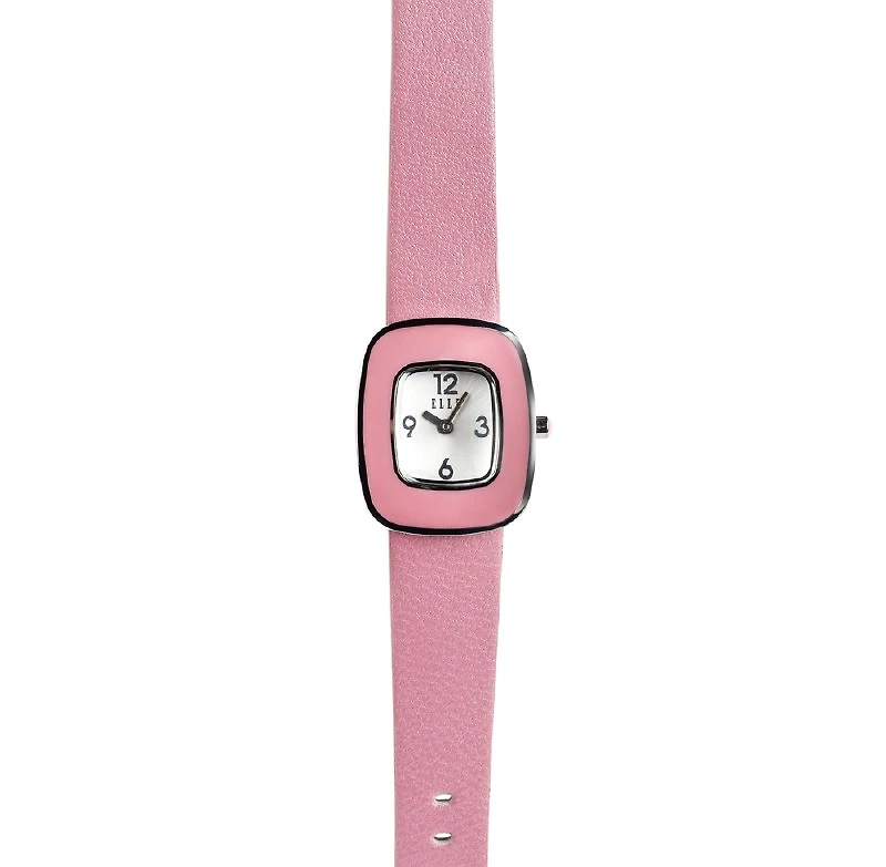 ELLE "MINI RETRO" silver and pink