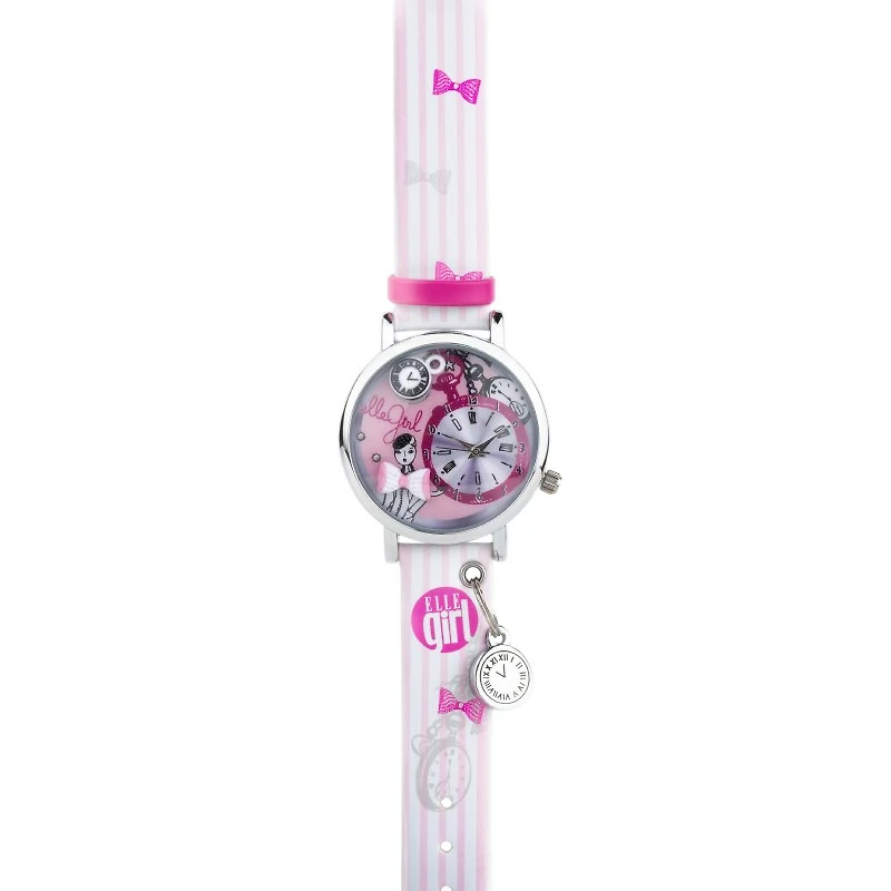 Elle Girl Watch-Moment-Pink & White