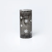 LED Cylinder Lg - Snowflake
