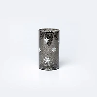 LED Cylinder Sm - Snowflake