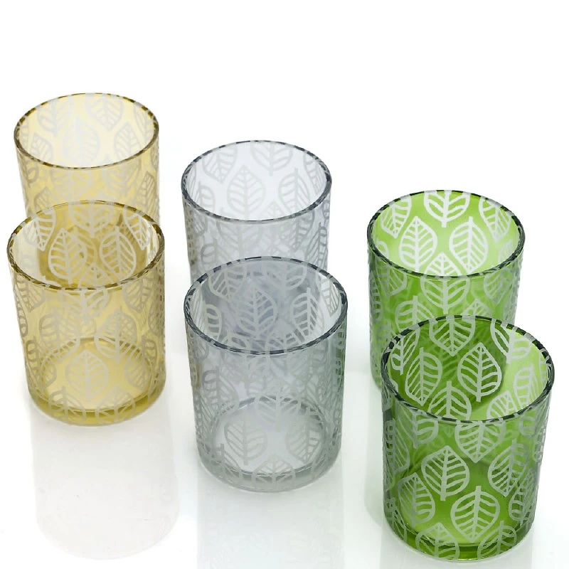 Glass Candle Holder 3 Colors