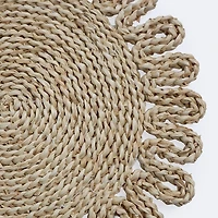 Anya Round Woven Placemat - Natural