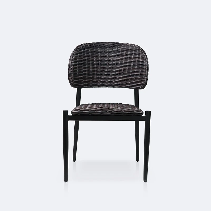 Austin Side Chair - Black/Brown