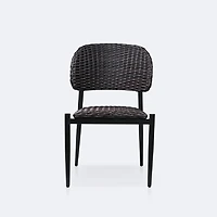 Austin Side Chair - Black/Brown