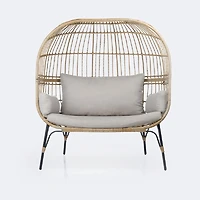 Bahama Double  Wicker Accent Chair