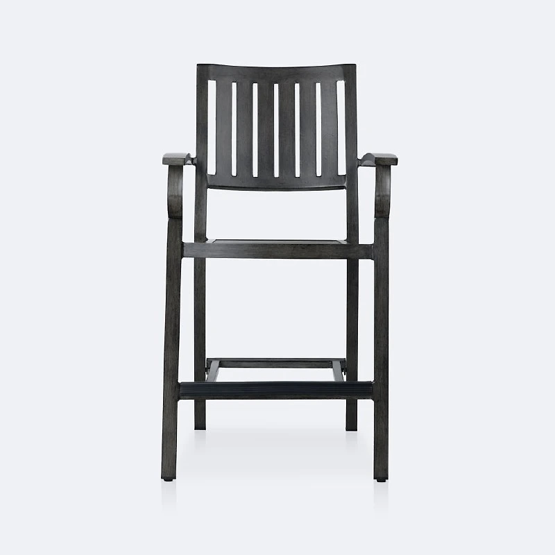 Belvedere Counter Height Chair - Brushed Grey