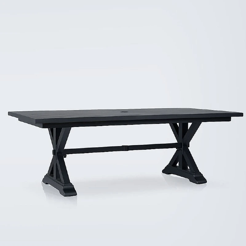 Belvedere Dining Set - 8 Seat - Black