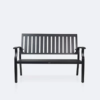 Belvedere Loveseat Bench - Black