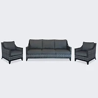 Belvedere Wicker Set in Grey