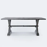 Belvedere 36”x71” Dining Table – Brushed Grey