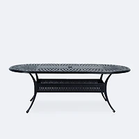 Breeze 42"x87'’ Oval Dining Table – Black Tippet