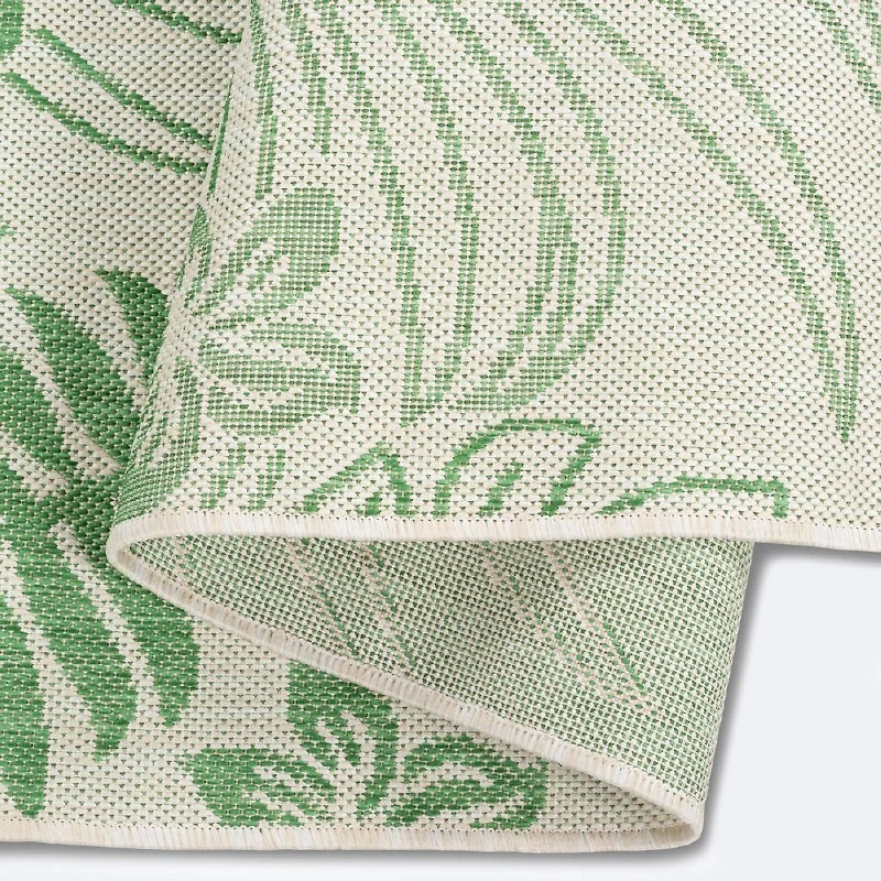 Cabana Outdoor Rug 5'x7' - Green Leaf