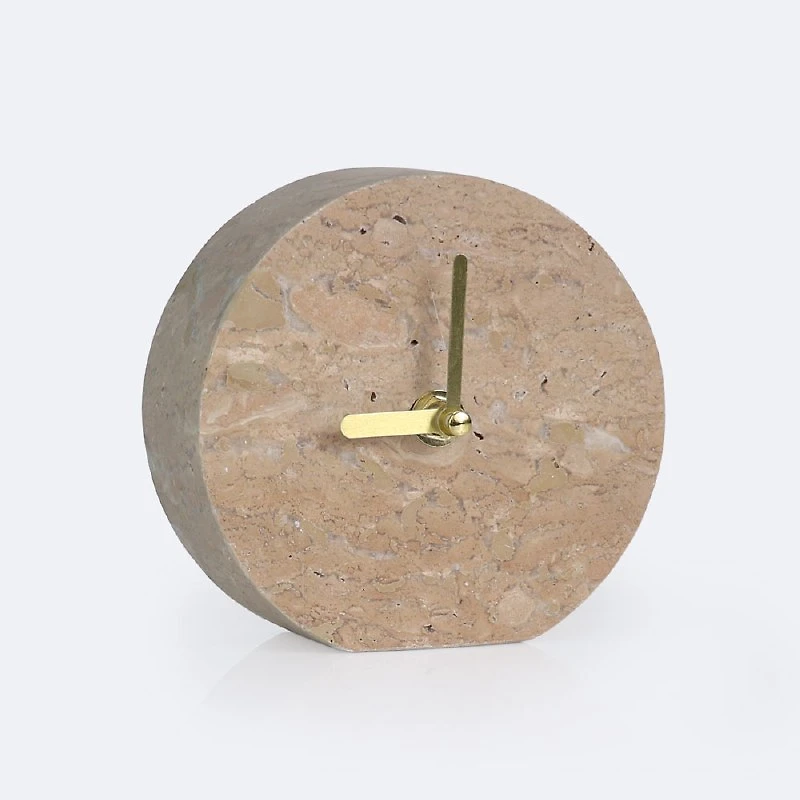 Marble Clock - Natural