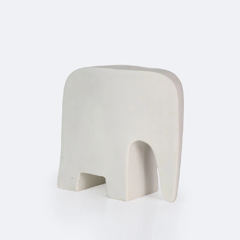 Terrazzo Elephant - White