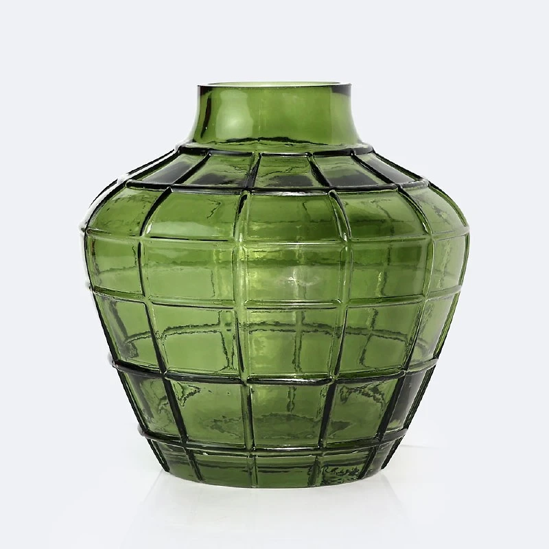 Glass Vase - Green