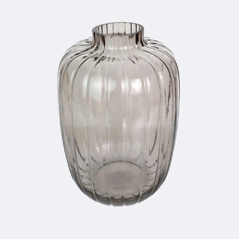 Glass Vase - Large - Smokey