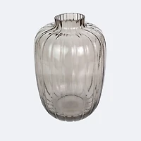 Glass Vase - Large - Smokey