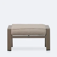 Elloise Ottoman - Taupe Frame, Sand Cushions