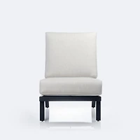 Eros Side Chair, Black Frame, Sand Cushions
