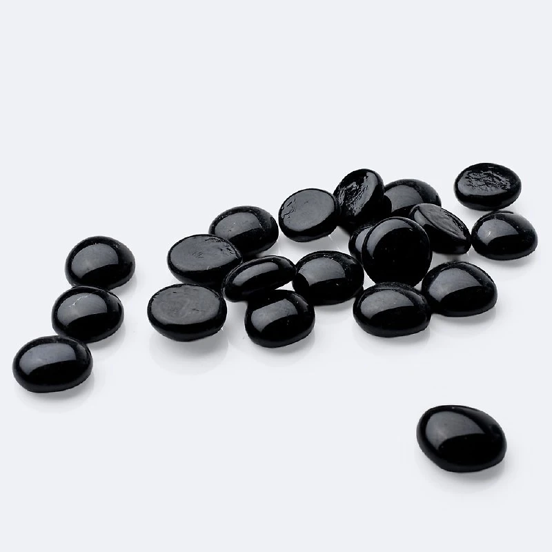 Firepit Glass Beads - Black
