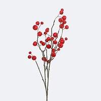 Faux Red Berry Branch