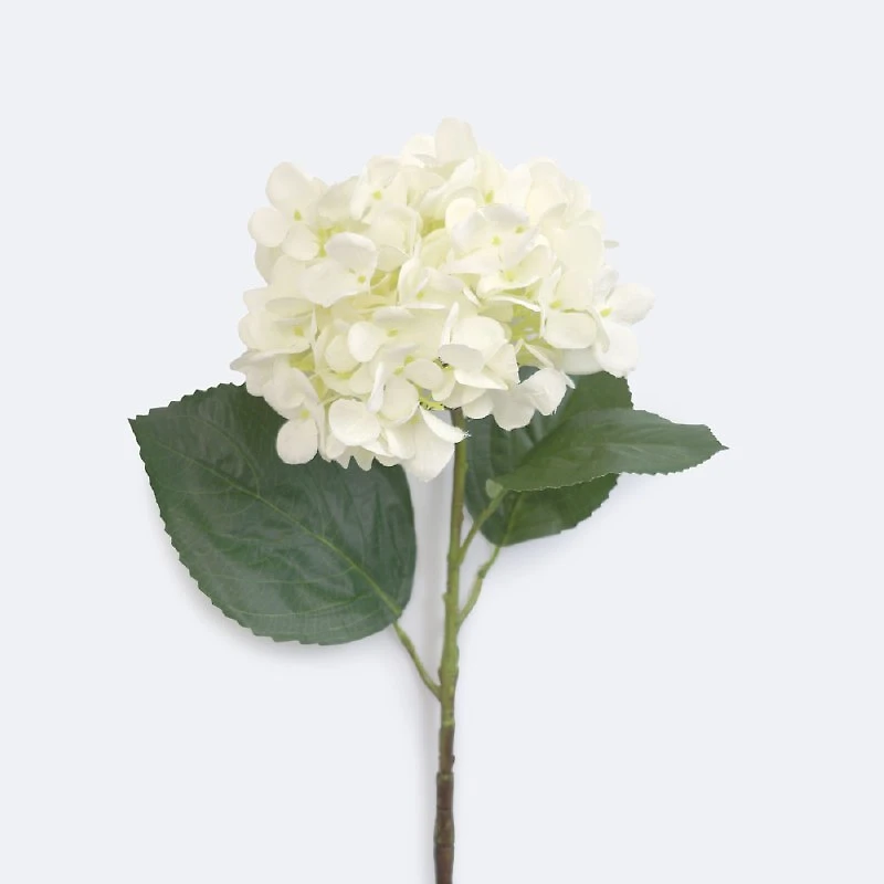 Faux Hydrangea - White