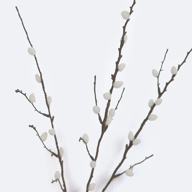 Faux Pussy Willow Branch