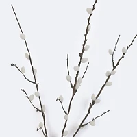 Faux Pussy Willow Branch